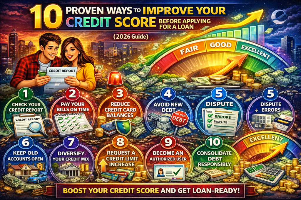 10 Proven Ways to Improve Your Credit Score Before Applying for a Loan (2026 Guide)