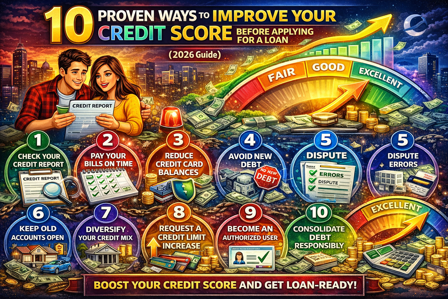 10 Proven Ways to Improve Your Credit Score Before Applying for a Loan (2026 Guide)