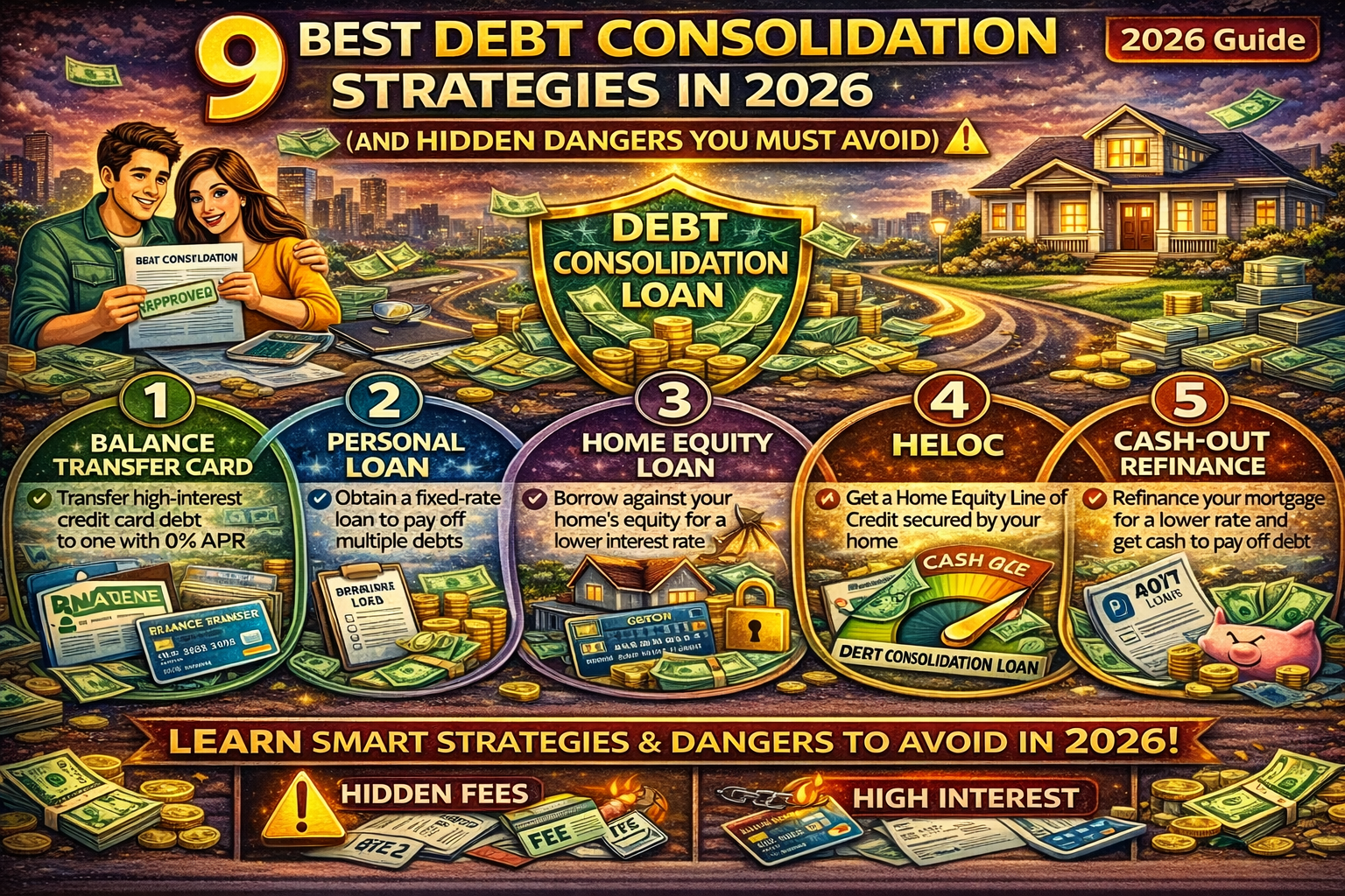 9 Best Debt Consolidation Strategies in 2026 (And Hidden Dangers You Must Avoid)